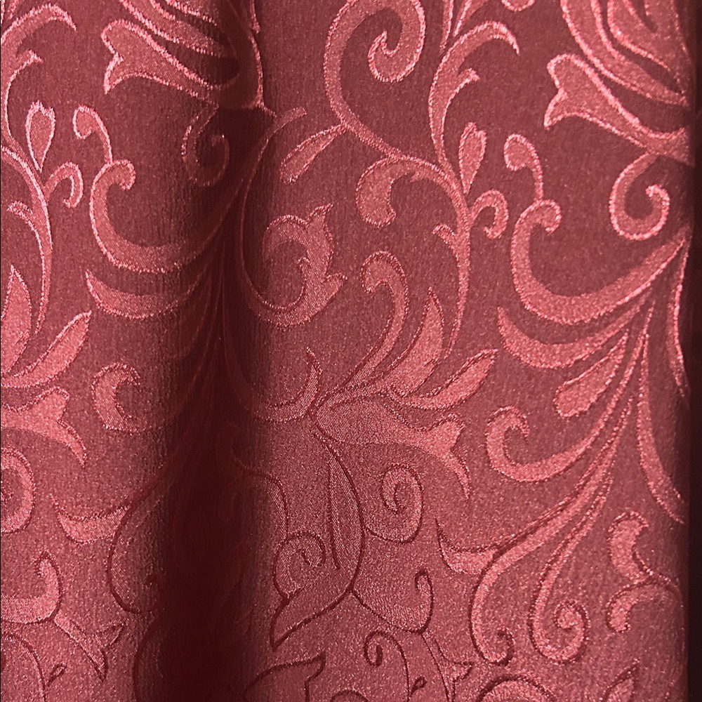 Emaline woman new polyester Burgundy Patterned Blouse with‎ Zip Detail. Size 2x - Picture 10 of 14